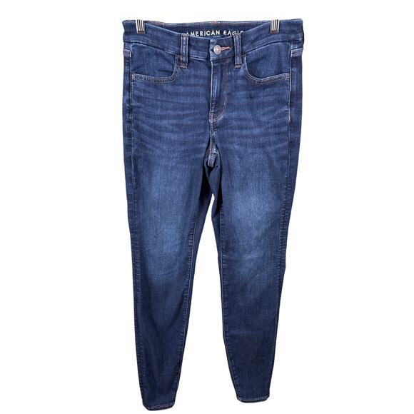 American Eagle Pants Denim Jeans Women's Size 6 Blue Next Level Stretch Mid Rise - Picture 1 of 10